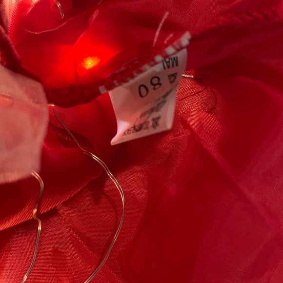 Minnie Mouse light up dress 12 mo red white matching headband! Worn once Disney - Picture 9 of 9